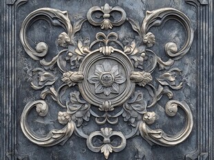 欧式金属雕花装饰图案