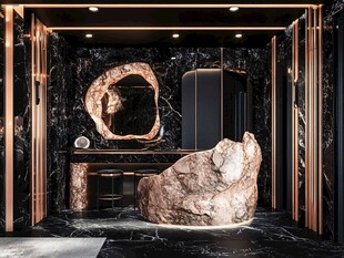 奢华大理石风浴室设计