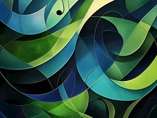 动感幻彩抽象曲线图案