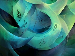 梦幻音符交织灵动色彩