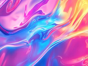 梦幻炫彩流体纹理背景