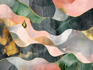 抽象波纹装饰艺术画作