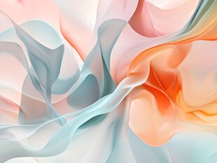 梦幻流动色彩抽象背景图