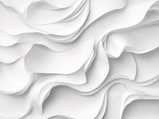 白色立体波浪纹理背景图