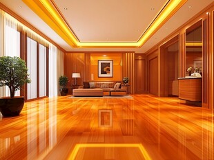 豪华明亮的现代客厅空间