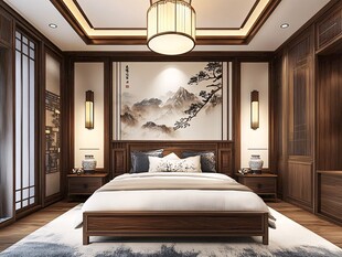 中式典雅卧室 尽显东方韵味