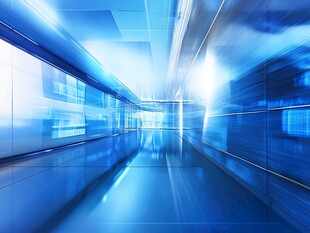 未来感科技走廊通道画面