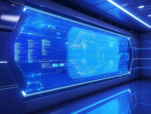 未来科技感的智能操控大屏