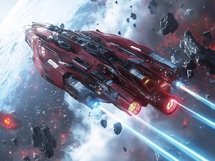 星际红舰穿梭宇宙间