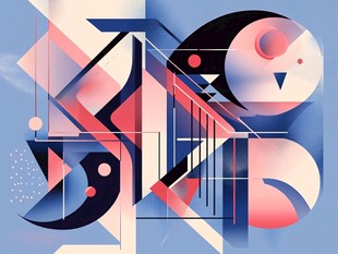 抽象几何艺术图形组合