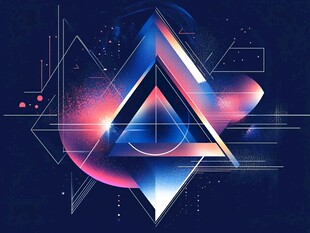 炫酷几何抽象艺术图形