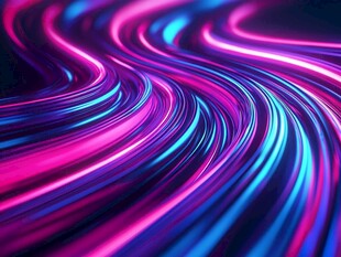 梦幻炫彩流动光线图案