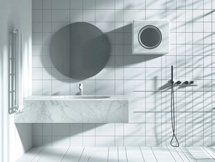 简约现代风浴室洗手区域