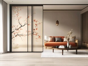 中式屏风装点雅致客厅