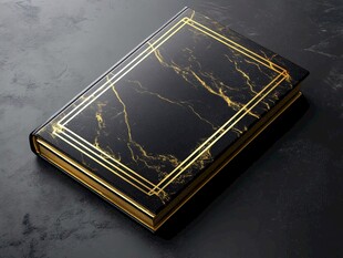 黑金大理石纹奢华笔记本