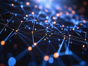 科技感网络连接背景画面