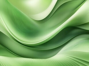 绿色动感波纹抽象背景图