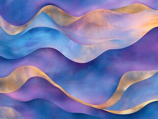 梦幻色彩波浪纹理背景图