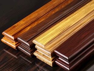 多样实木踢脚线展示