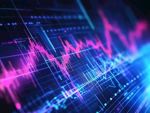 科技感金融数据动态图表