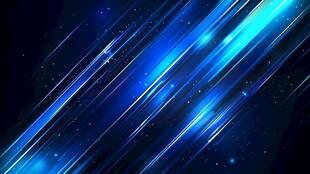 蓝色动感光线科技背景图