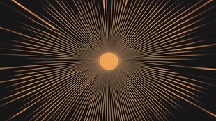 金色放射光芒背景特效