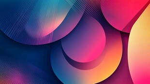 绚丽多彩几何抽象背景图