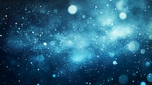 梦幻蓝色星空粒子背景