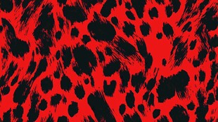 红色豹纹图案背景纹理