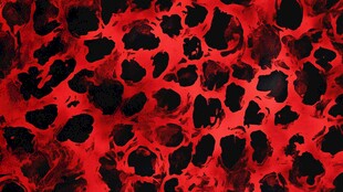 红色豹纹纹理图案背景