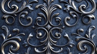 复古金属雕花装饰图案