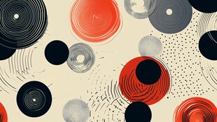 抽象圆形图案艺术背景