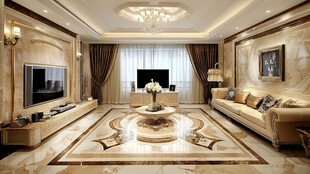奢华欧式风客厅室内设计