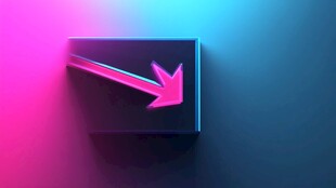 霓虹箭头按钮图标