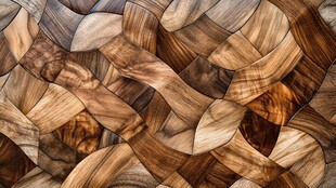 交错木纹拼贴艺术纹理