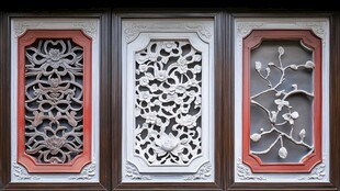 中式雕花窗棂 传统之美