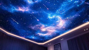 梦幻星空天花板装饰效果