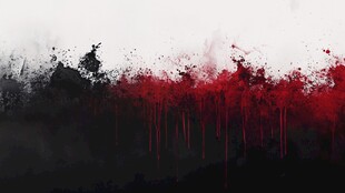 血红墨痕背景图