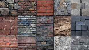 多样墙面材质纹理集合