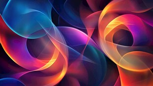 炫彩流动抽象背景图案