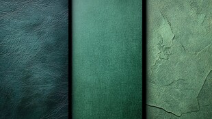 三种绿色质感纹理背景图