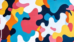 多彩抽象图案艺术背景