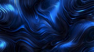 蓝色流动炫彩抽象背景图