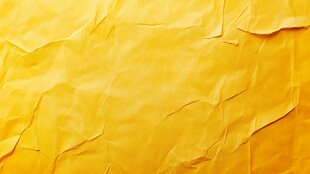 黄色褶皱纸张纹理背景