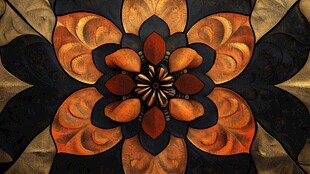 抽象炫彩花朵图案背景