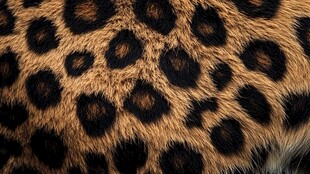 豹纹皮毛特写