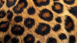 豹纹纹理特写