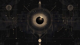 神秘宇宙之深邃黑洞图景