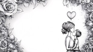 母爱时光 母子温馨瞬间