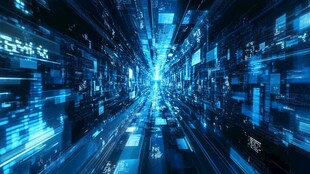 科技数据隧道未来感画面